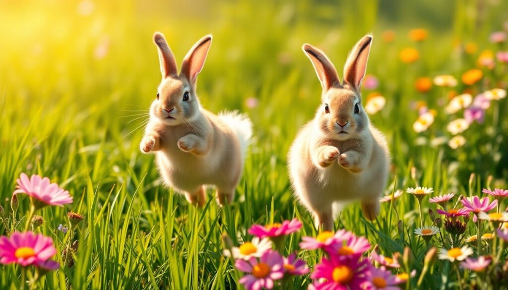 Chasing Adventure: Two Rabbits' Journey