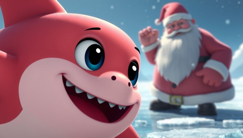 Santa Claus and Baby Shark's North Sea Christmas Adventure